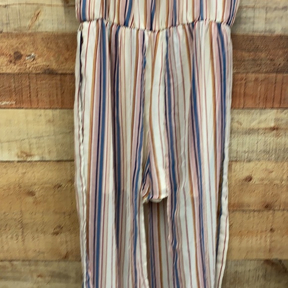 Lily Rose striped off the shoulder romper with train NWT - Picture 4 of 8